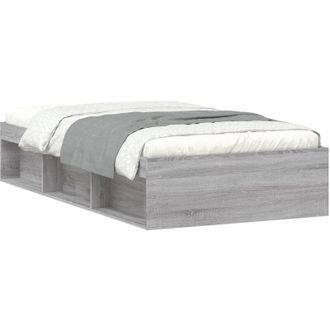 vidaXL Estructura De Cama Gris Sonoma 90x200 Cm Vidaxl