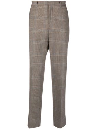 Moschino Pantaloni sartoriali a quadri - Marrone