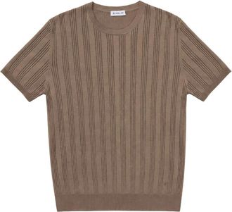 Manuel Ritz T-shirt M/M in Filo - Heren - Ronde hals truien - Bruin - 3XL - Katoen - Truien & Vesten