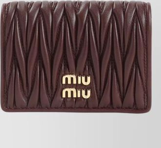 Miu Miu quilted texture cardholder and wallet