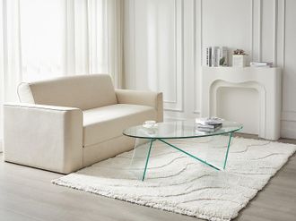 Vente-Unique TavoLino in vetro temperato Trasparente - ELOWEN