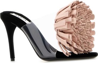 Alaia Womens Mules Pink Polyurethane Lamb Sandal