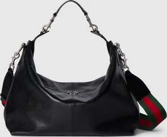 Gucci Brera Medium Crossbody Bag, Black, Leather