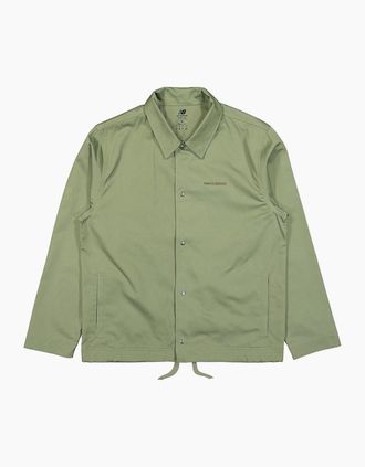New Balance Mens New Balance Athletics Nature State Coaches Jacket - Green - Size: Regular/36