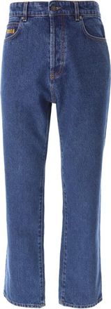 Msgm Klassieke Straight Fit Jeans - Heren - Regular Fit Jeans - Blauw - 2XL - Katoen - Jeans