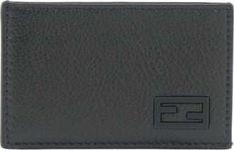Fendi Slim Cardholder Wallet - Heren - Portefeuilles - Zwart - ONE Size - Leer - Accessoires