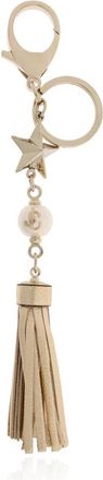 Jimmy Choo London Star Tassel Charm - Dames - Sleutelhangers & Tashangers - Geel - ONE Size - Leer - Accessoires