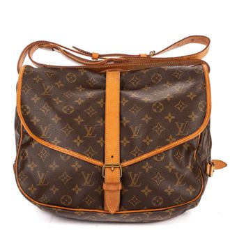 Louis Vuitton Pre-owned Womens Saumur GM Shoulder Bag - Brown - One Size