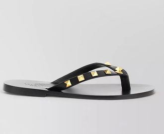 Valentino Garavani leather rockstud thong sandals