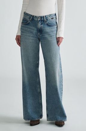 Mavi Sandy Low Waist Wide Leg Jeans in Light Brushed Classic D at Nordstrom, Size 27 X 30