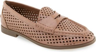 Kenneth Cole Reaction Zoila Perforated Loafer in Macaroon Crinkle at Nordstrom Rack, Size 7.5