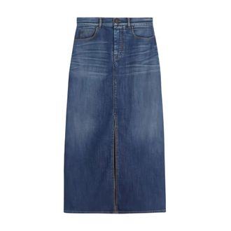 Max Mara Denim Skirts, female, Blue, S, Falda Zarelia Denim