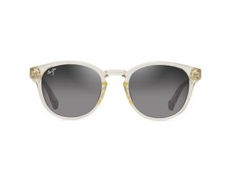 Maui Jim Hiehie Fashion Sunglasses Shiny Trans Yellow/Neutral Grey Polarized, Glass Lenses/Plastic