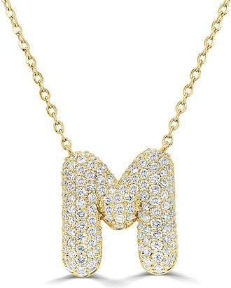 Sabrina Designs 14K 0.53 ct. tw. Diamond Initial Necklace