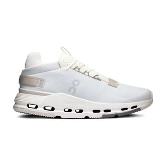 On Running Schoenen, Dames, Wit, 37 EU, Witte Sneakers Paneelontwerp Logoprint