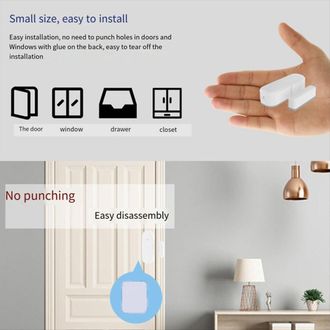OEM Sensores Tuya Zigbee Para Puertas Y Ventanas, Aplicaci&oacute;n De Sensor Magn&eacute;tico Inal&aacute;mbrico Para El Hogar Inteligente
