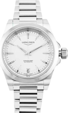 Longines Conquest 34mm Automatisch Horloge - Dames - Horloges - Grijs - ONE Size - Accessoires