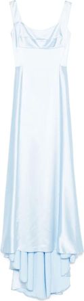 Atu Body Couture Abito lungo in raso - Blu