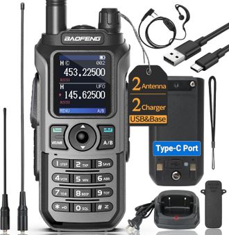 OEM Radioaficionado Baofeng Uv-21r De Doble Banda, Radio Port&aacute;til De Largo Alcance Para Adultos, Walkie-talkie Recargable De 5 Rm, K5plus Con Informaci&oacute;n 