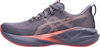 Asics Womens Novablast 5 Running Shoes In Greyish Purple/coral Reef