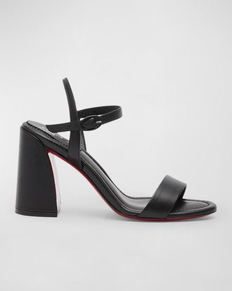 Christian Louboutin 85mm Miss Jane Ankle-Strap Sandals