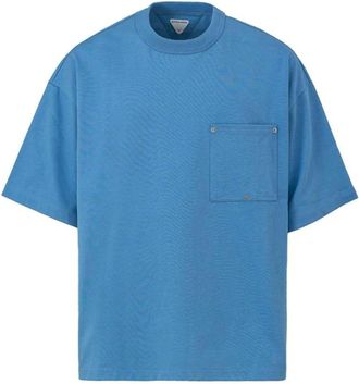 Bottega Veneta Hombre, Camisetas, Azul, Talla: S
