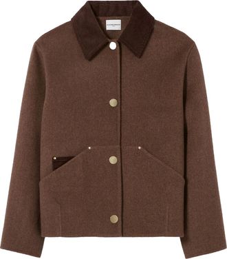 Claudie Pierlot Wool-Blend Barn Jacket Size XS