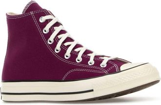 Converse Mens Purple Canvas Chuck 70 Sneakers Bordeaux