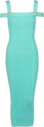 Balmain Mujer, Vestidos, Azul, Talla: M
