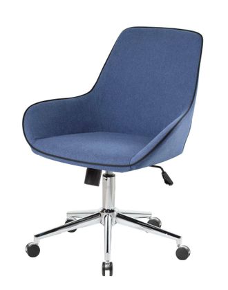 Serena Serena - Silla De Oficina Darwin, Silla Operativa Con Ruedas, Asiento De Oficina Ergon&oacute;mico, Cm 66x59h98, Azul
