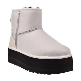 UGG Classic Mini 1130611-UMWH Boots White Platform Bootie RHS7991