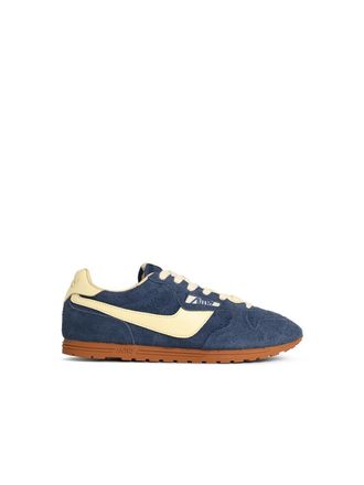 Autry Blaue Autry-Sneakers Windspin Low aus Wildledermischung