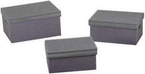 Vacchetti Caja De Pa&ntilde;uelos Rectangular Gris Y Plata 1-3 Cm42x30h20