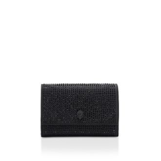 Kurt Geiger Womens Kgl Clutch Bag - Black Fabric - One Size