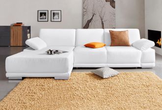 Sit&more Ecksofa »Coria L-Form« mit XL-Recamiere, wahlweise mit Bettfunktion