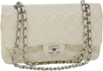 Chanel Pre-owned Vintage Schoudertas - Dames - Vintage Schoudertas - Wit - ONE Size - Leer - Vintage