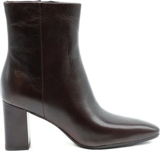 Veronica Beard Stivali Cera con tacco largo 76mm - Marrone