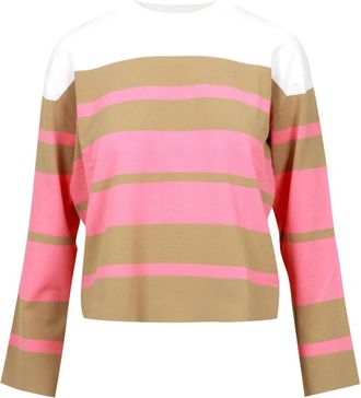 Kaos Trui met ronde hals - Dames - Ronde hals truien - Veelkleurig - S - Katoen - Truien & Vesten