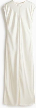 H&M Satin Midi Dress in Ivory at Nordstrom, Size X-Small