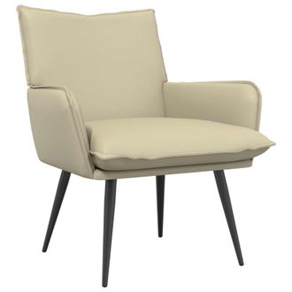 vidaXL Sill&oacute;n Crema Cuero Sint&eacute;tico Vidaxl