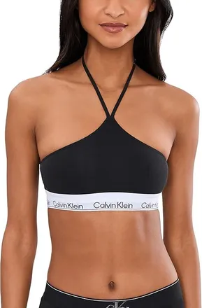 Calvin Klein Underwear Icon Cotton Modal Unlined Bralette Womens Bra Black : LG (Womens 12-14), Cotton/Elastane/Modal