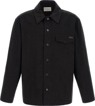 Saint Laurent Hombre, Camisas, Negro, Talla: L