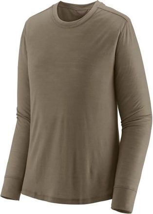 Patagonia L/S Cap Cool Merino Shirt Merinoshirt für Damen | braun/grau