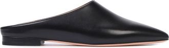 Bally Nara Leather Flat Pumps In Black, Brand Size 36 ( US Size 5.5 )