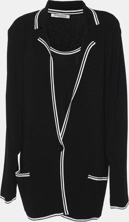 Marina Rinaldi Black Jersey Cardigan Set