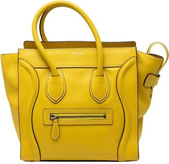 Celine Pre-owned Celine Micro Drummed Calfskin Luggage Tote Ladies CF3JL2JX4XSHPTHQ