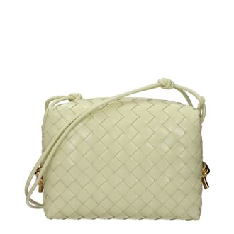 Bottega Veneta Damess Geel/ijsleren crossbodytassen