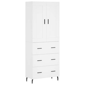 Berkfield Home Highboard White 69.5x34x180 cm Engineered Wood