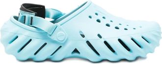 Crocs perforated-detail rubber clogs - Blue