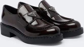Prada Chocolate leather loafers